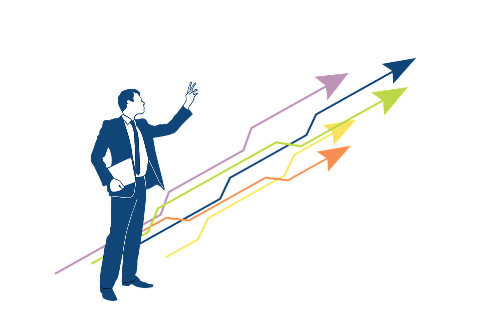 management marketing sales business human resources growth arrow