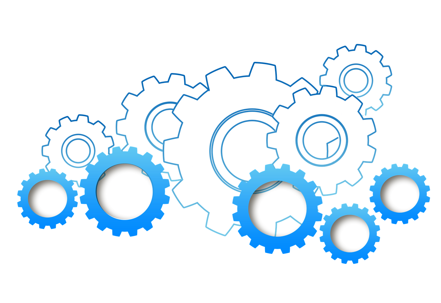 service digital marketing forklift kodulehe koolitused heavy machinery gears vector