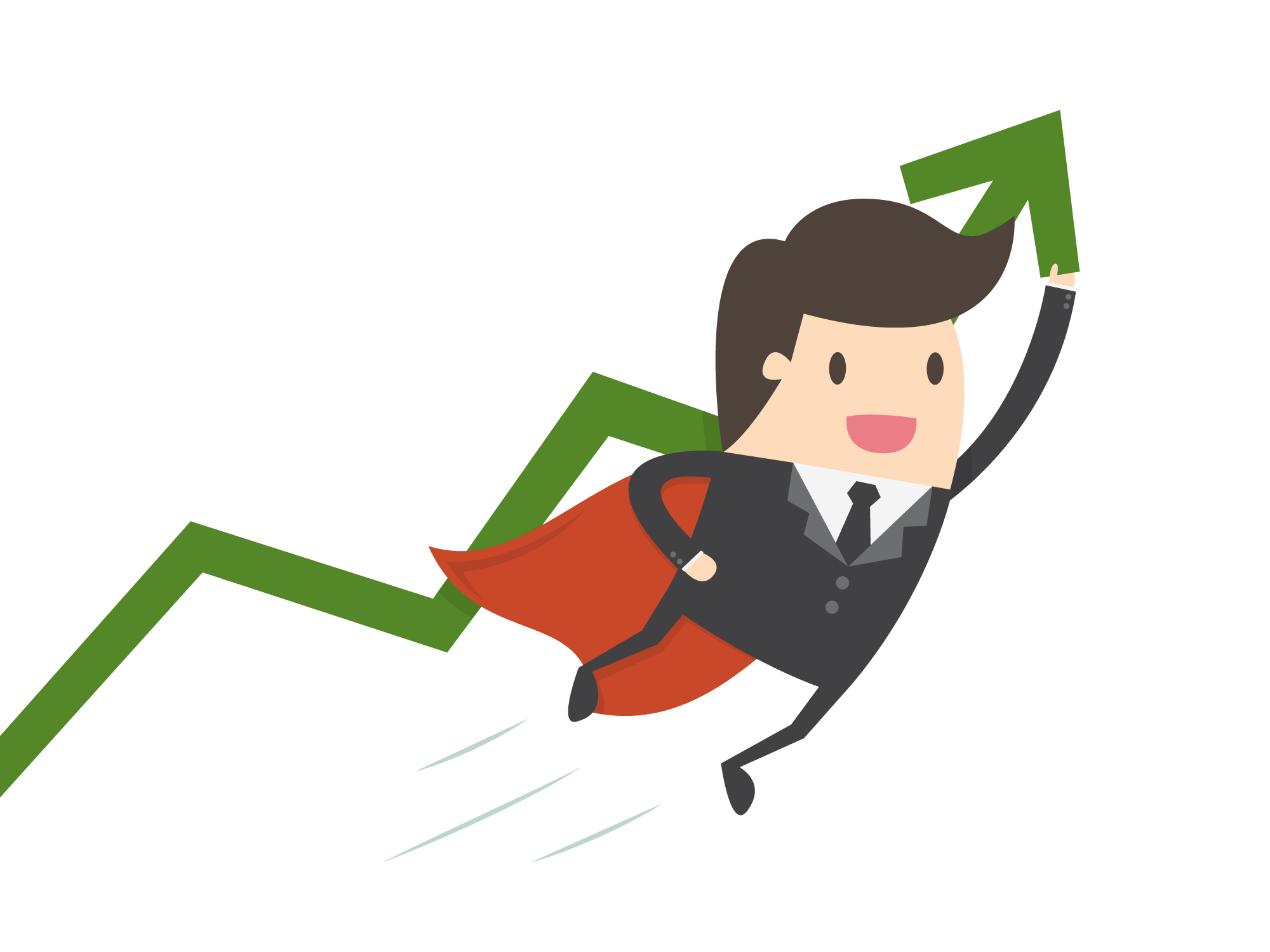 businessperson small business company marketing vector work superman