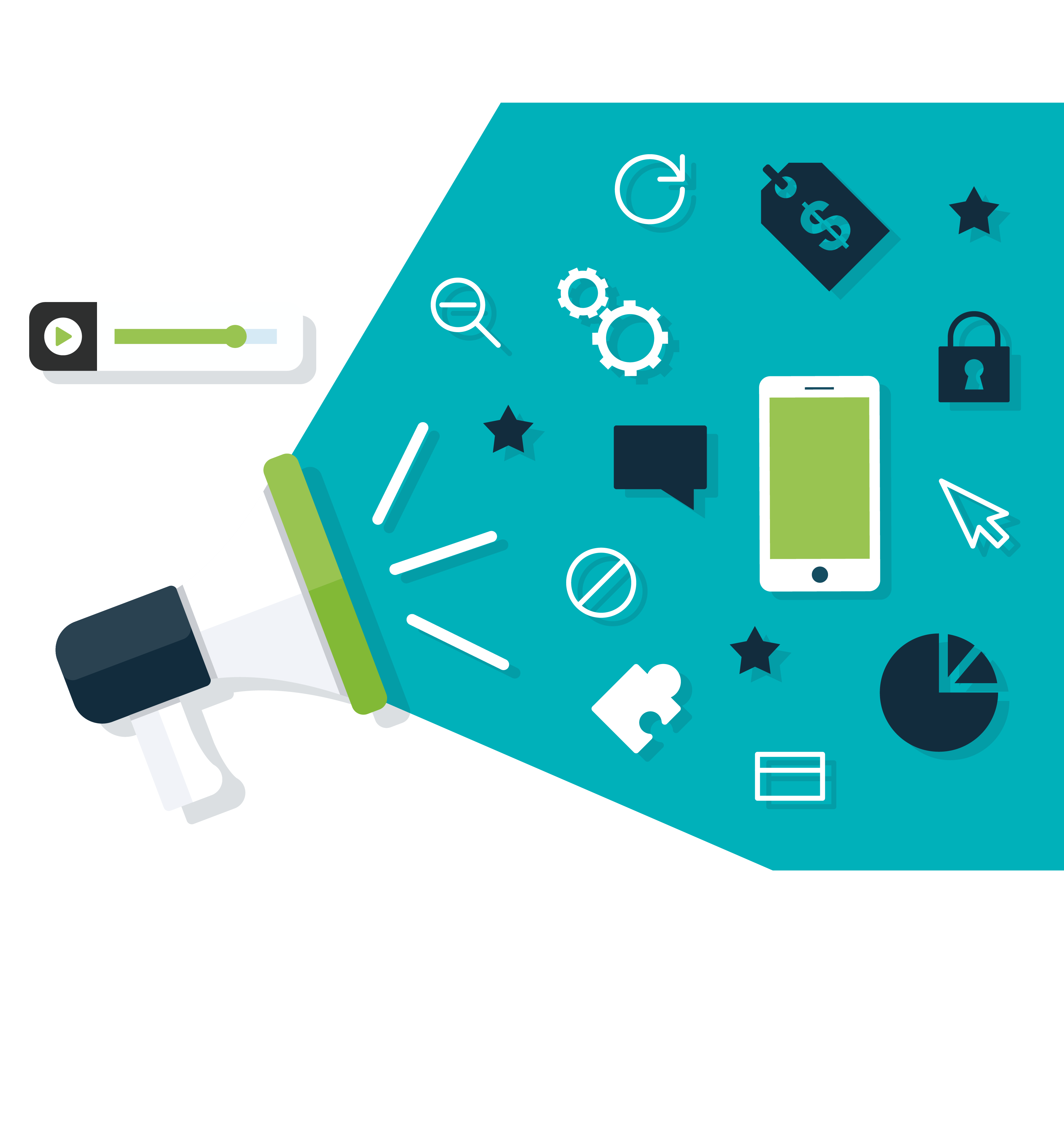 digital marketing business vector digital marketing speakerphone