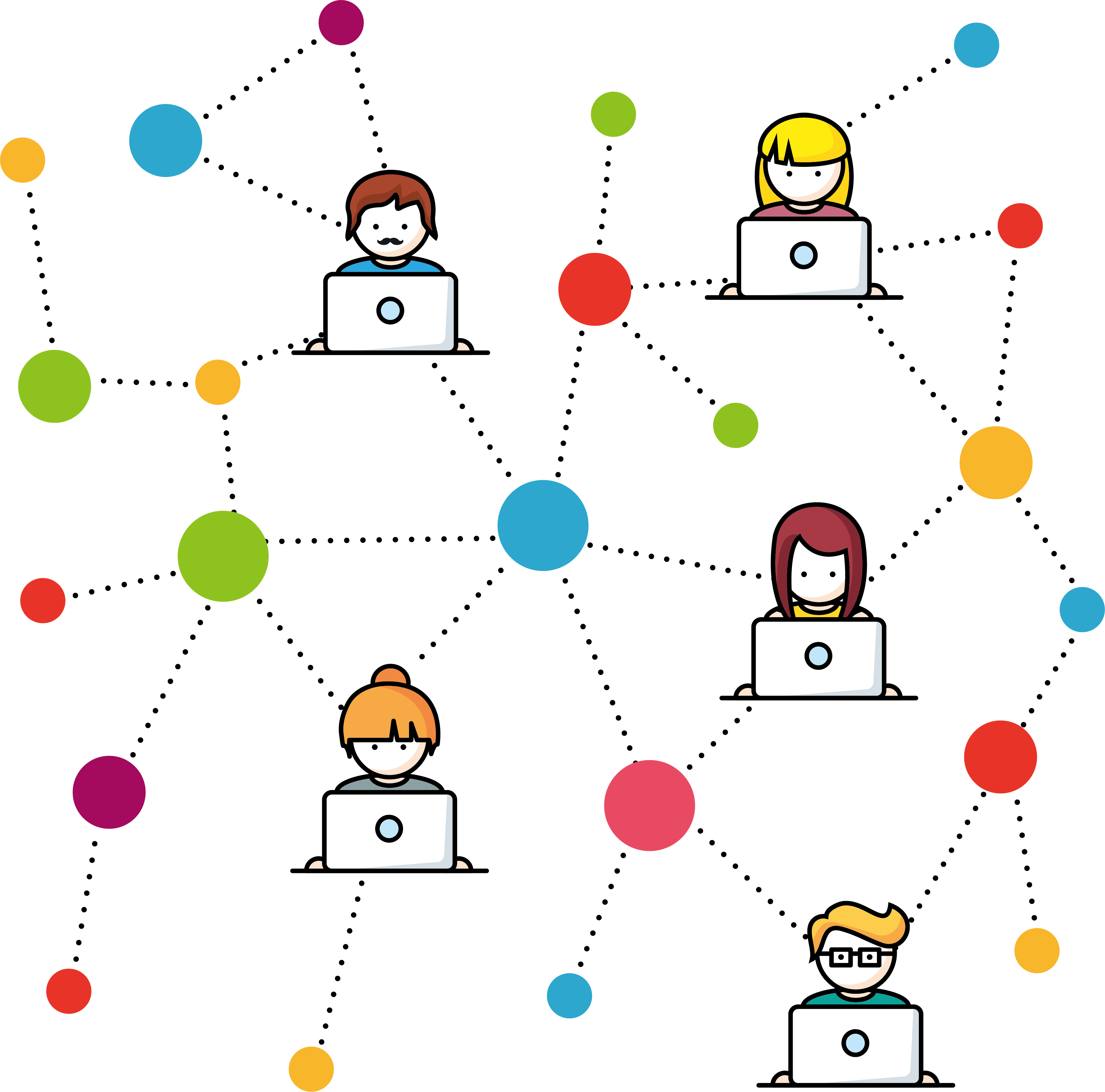 influencer marketing industry footprinting cartoon social network structure