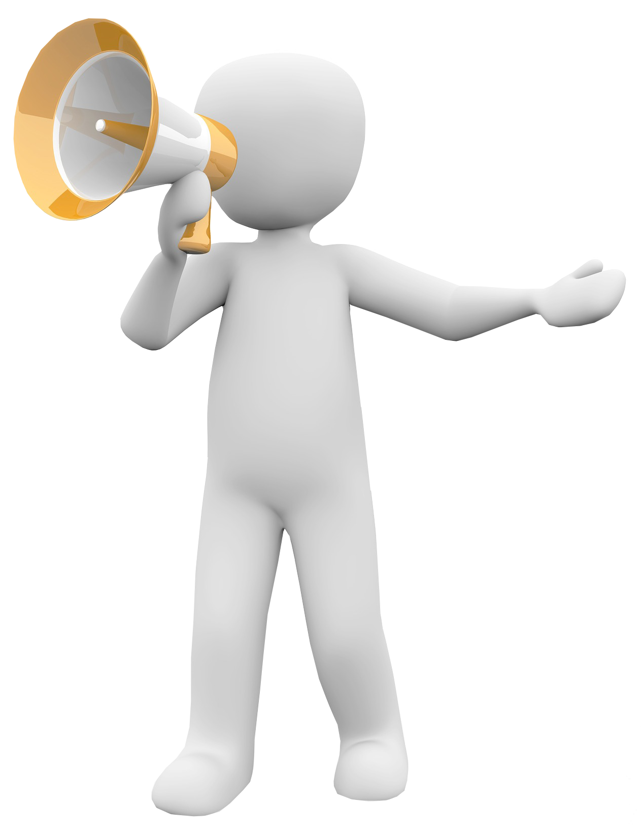 social media marketing preacher information content creation megaphone