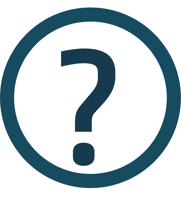 Dark Teal Question Mark Circle Icon