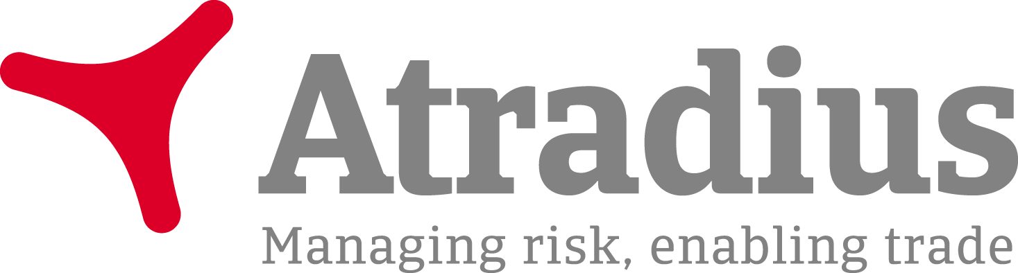 atradius logo brand trade credit insurance open market logo