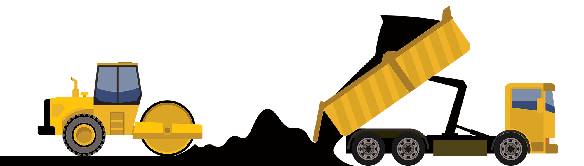 Building Heavy Machinery Asphalt Construction Road Surface Building Materials Market Construction Aggregate transparent back