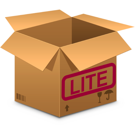 Cardboard Box Carton MOVER Symbol Marketing Ship Unboxing Package Delivery transparent back