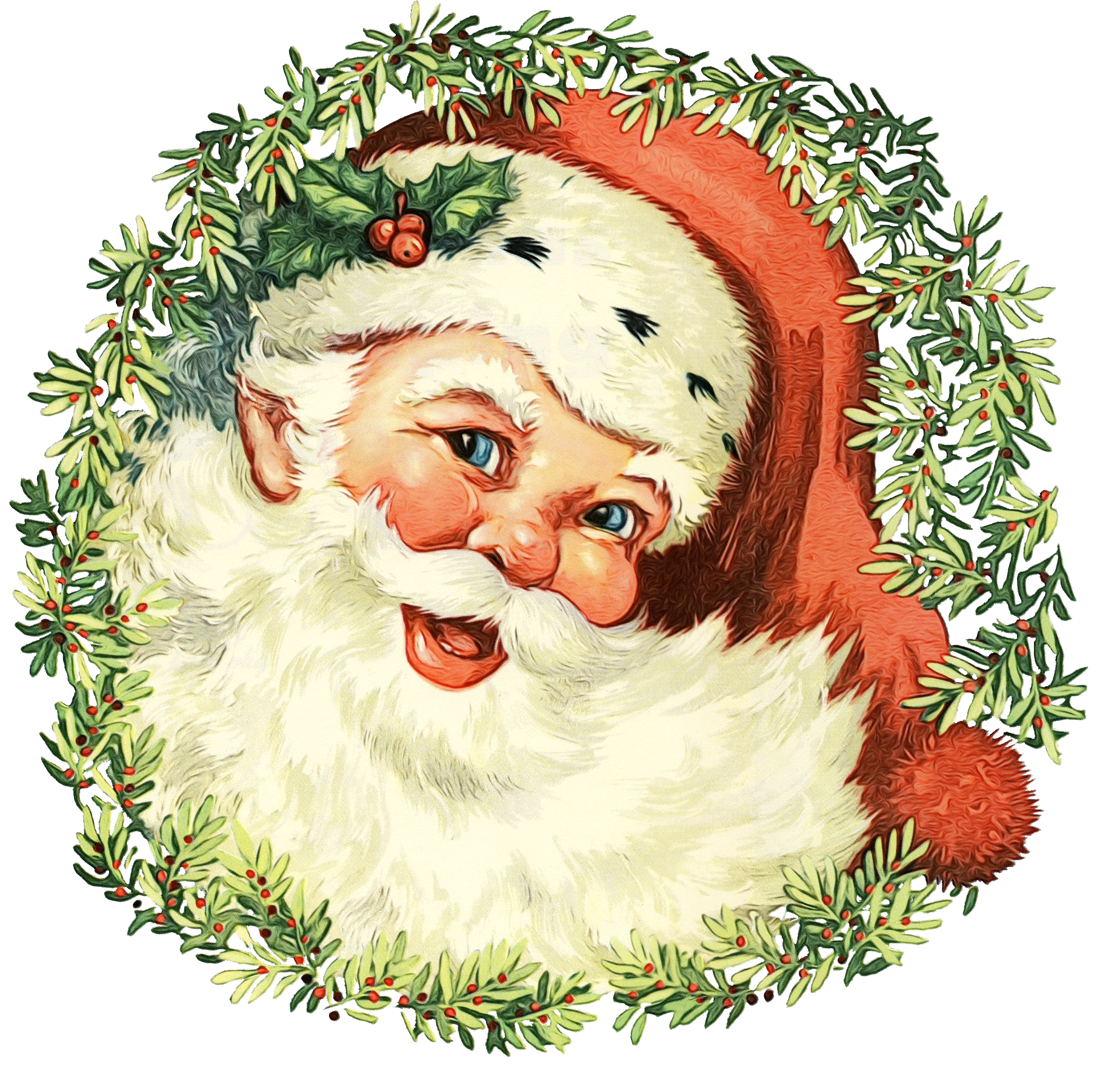 Christmas Card Santa Claus Christmas Day Vintage Christmas Holiday Christmas Market Christmas Ornament Christmas Decoration transparent back