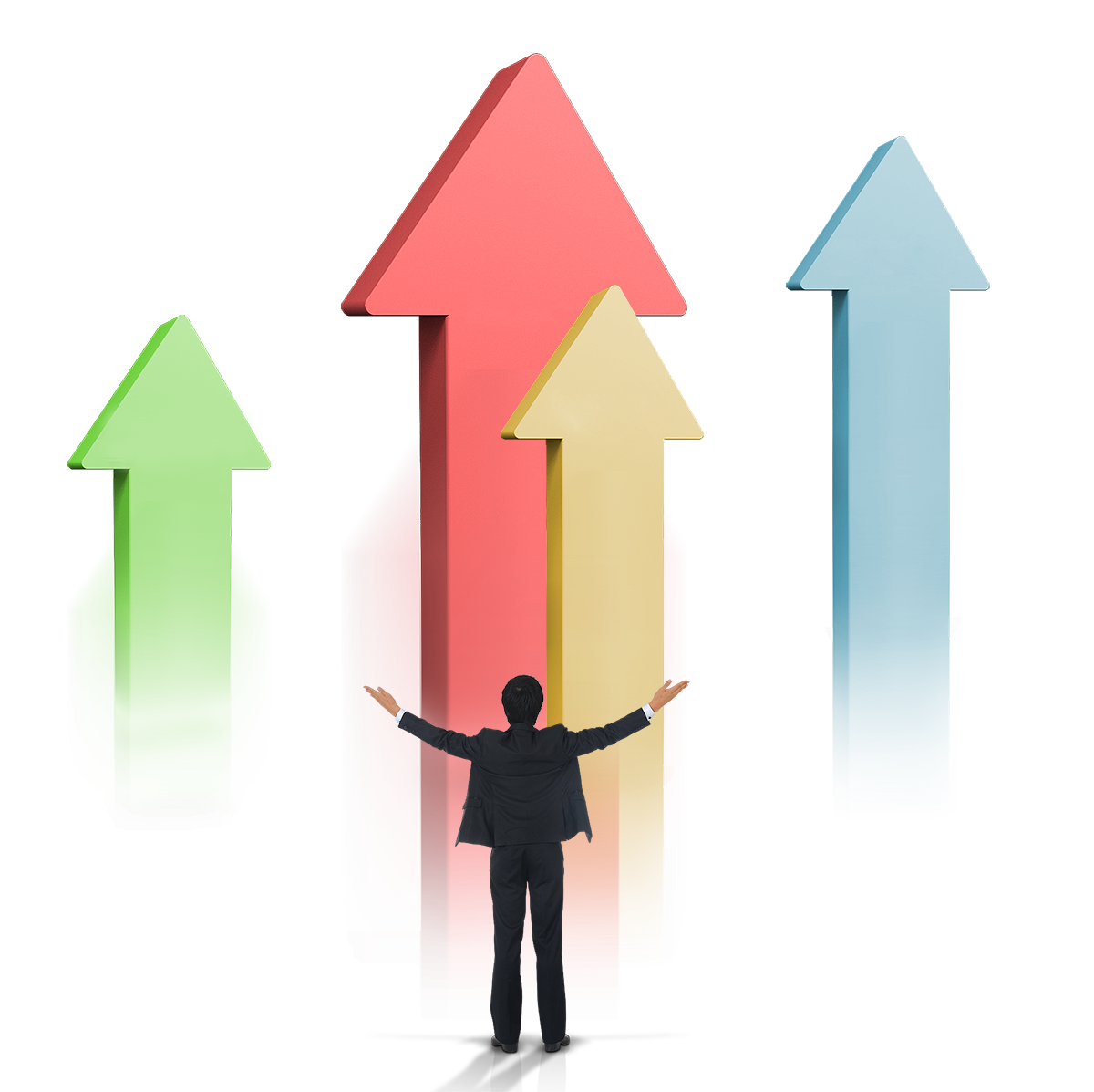 customer relationship management business marketing information performance arrow poster effect