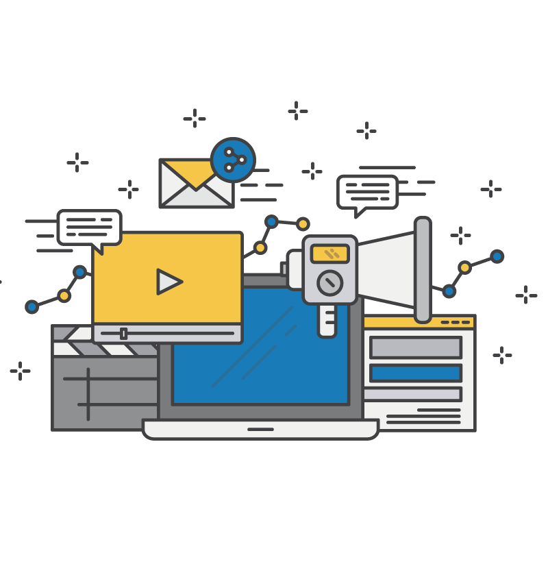 digital marketing business search engine optimization content marketing vector computer element ppt
