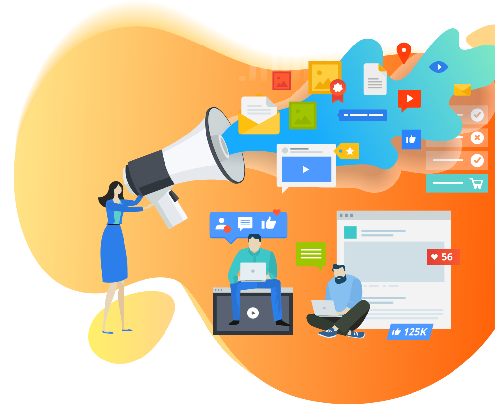 Digital Marketing Business Wechat Mini Programs Social Media Marketing Communication Internet Industry Lead Generation transparent back