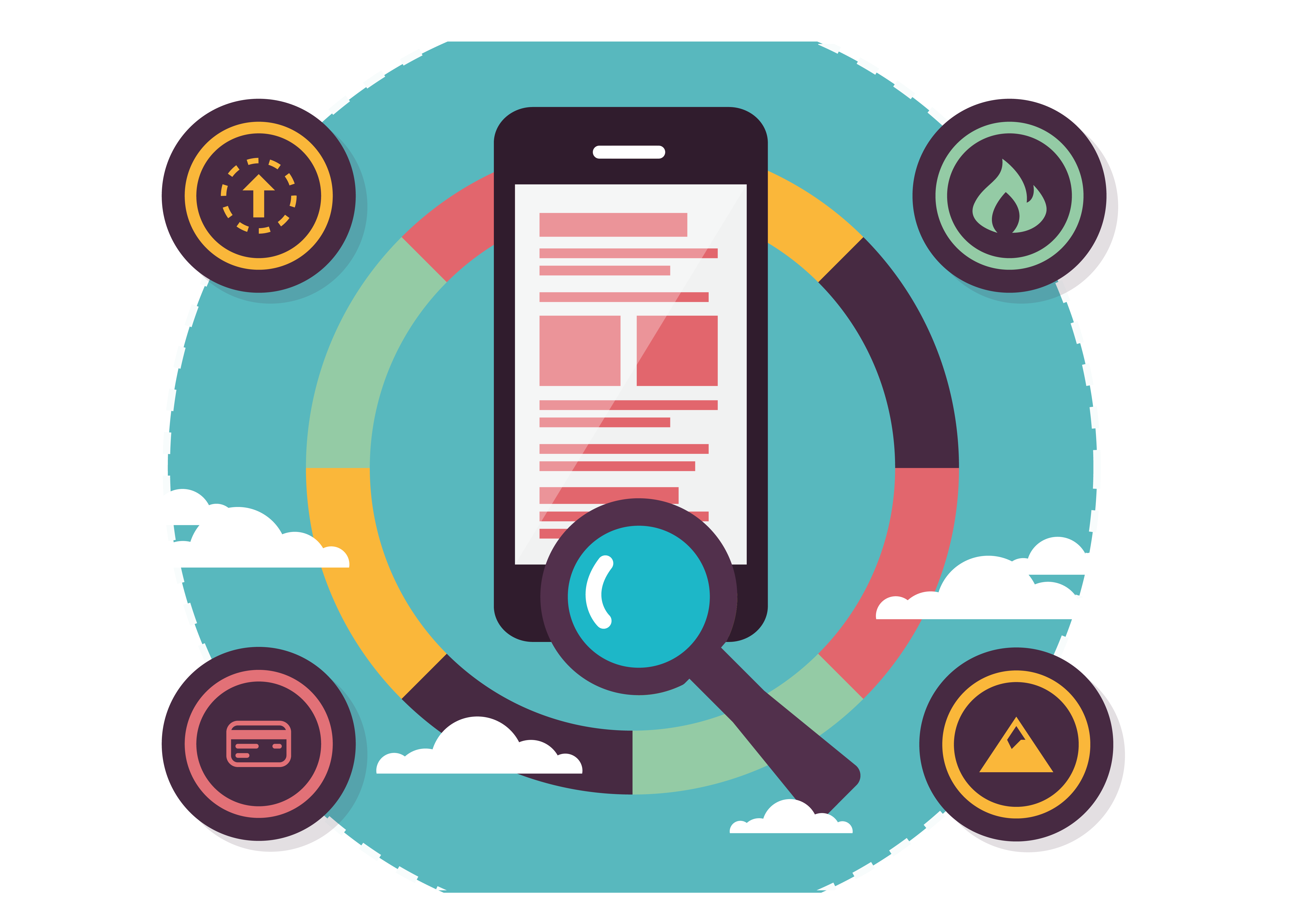 digital marketing euclidean vector search engine optimization business vector mobile phone marketing data
