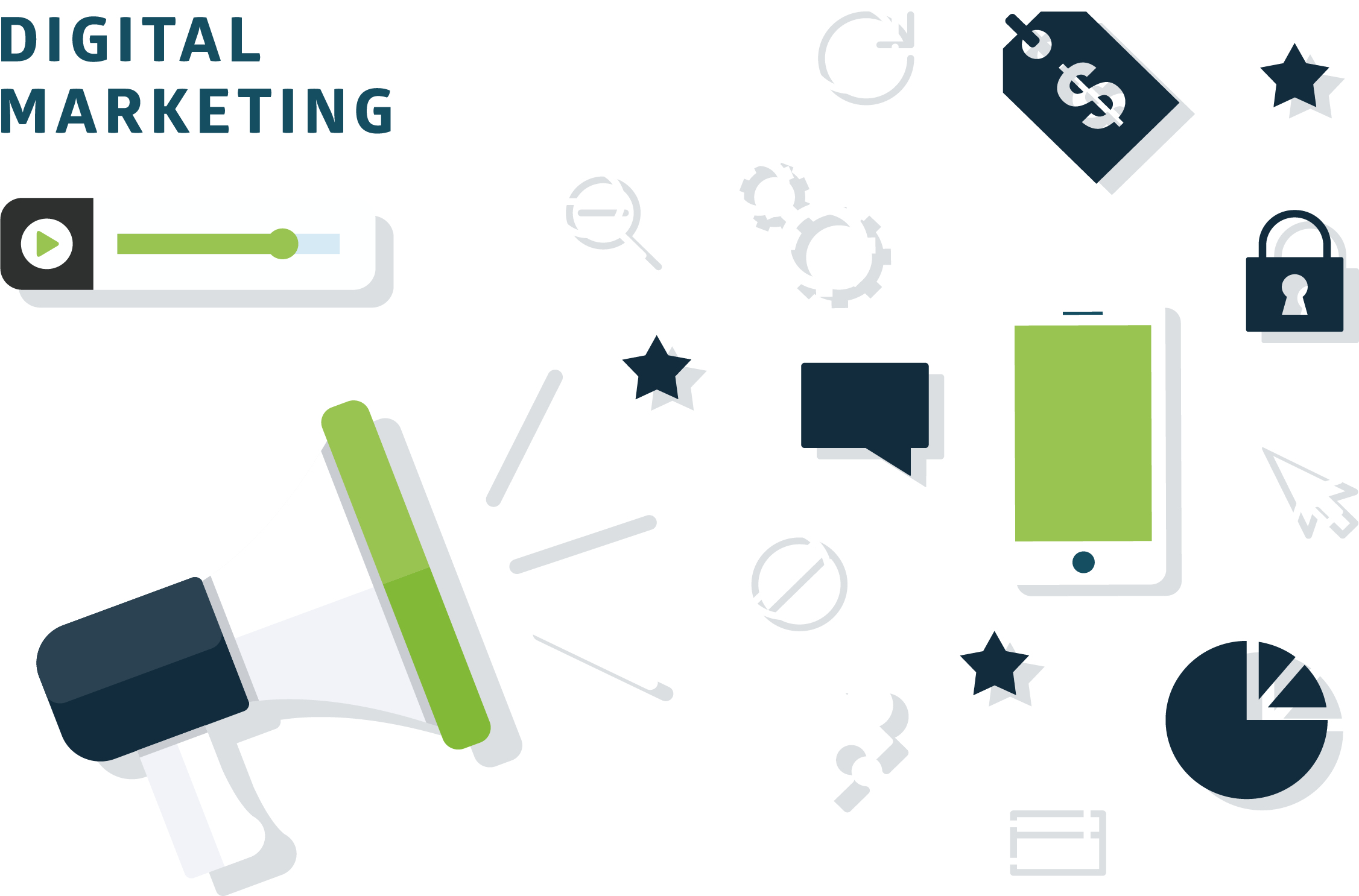 digital marketing product marketing flat design financial management product marketing