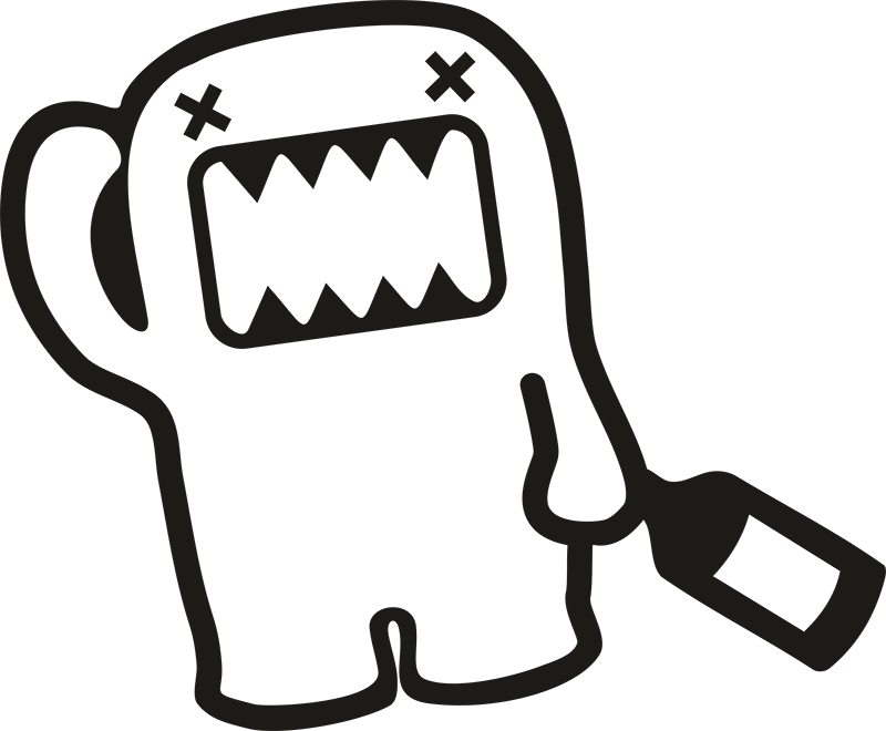 domo sticker decal vector graphics japanese domestic market car