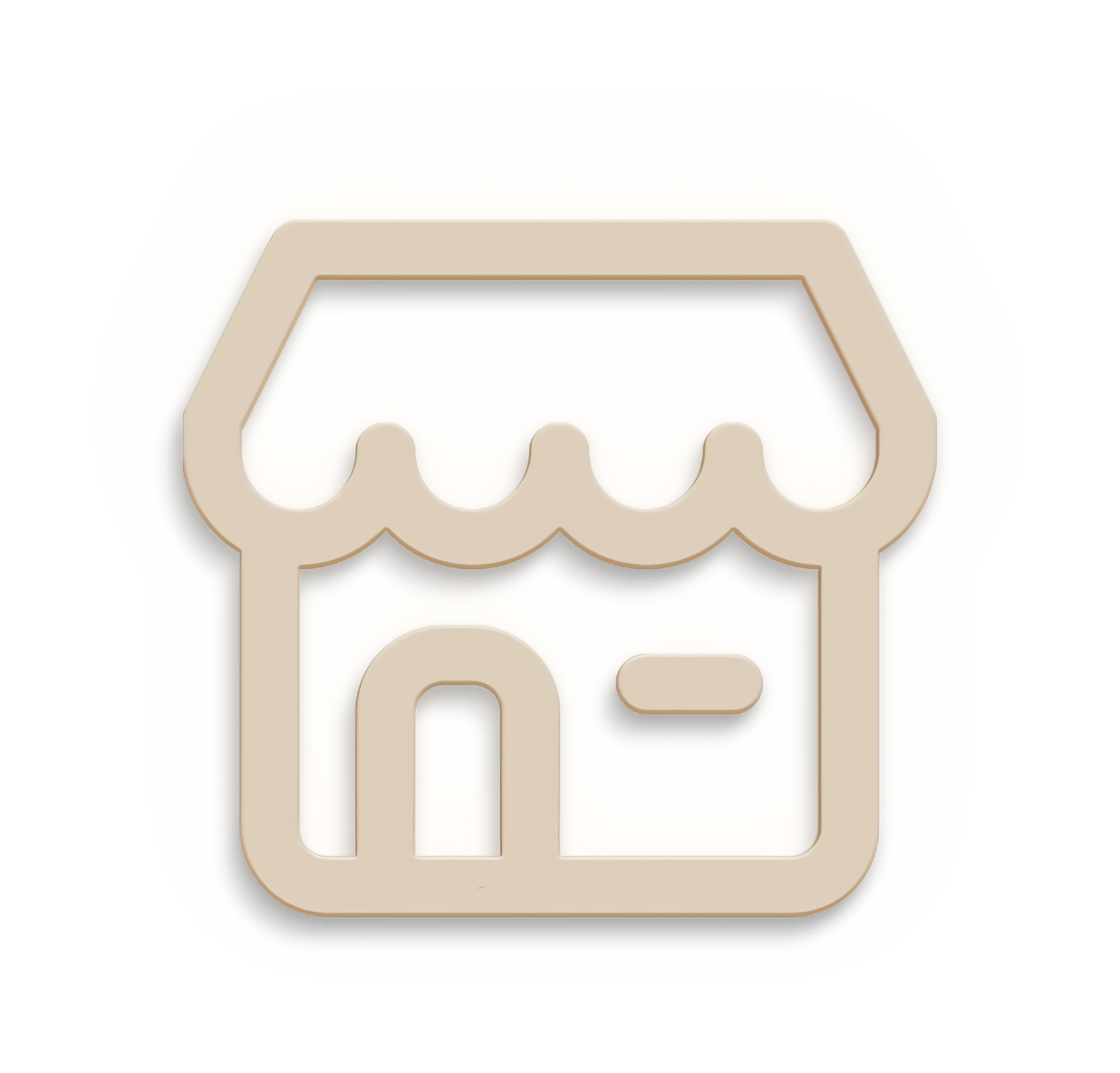 Ecommerce icon home icon market icon Shop Icon Shopping Icon Store Icon Logo Beige transparent back