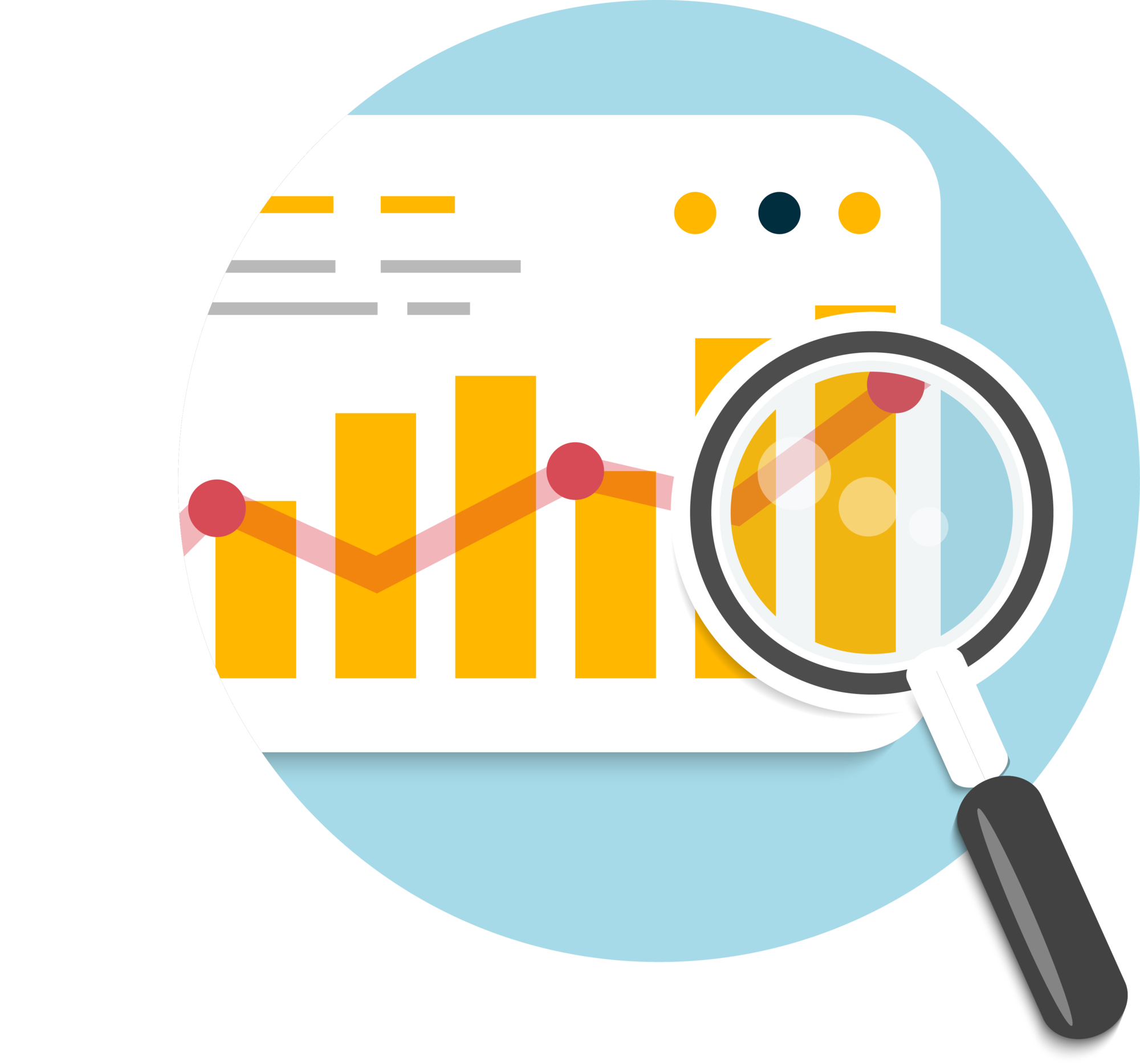 Graphic Design Icon Research Flat Design Market Research Icon Design Advertising Case Study Yellow transparent back