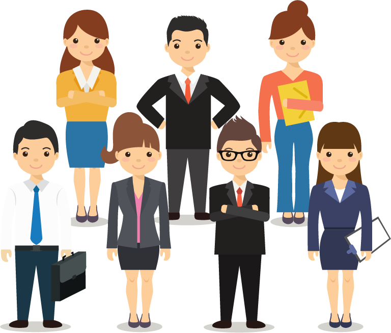 Group Of People Recruitment Job Management Marketing Web Design Cartoon Social Group transparent back