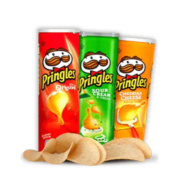 Junk Food Pringles Snack Potato Chip Pringles Paprika 190g Marketing Flavor transparent back