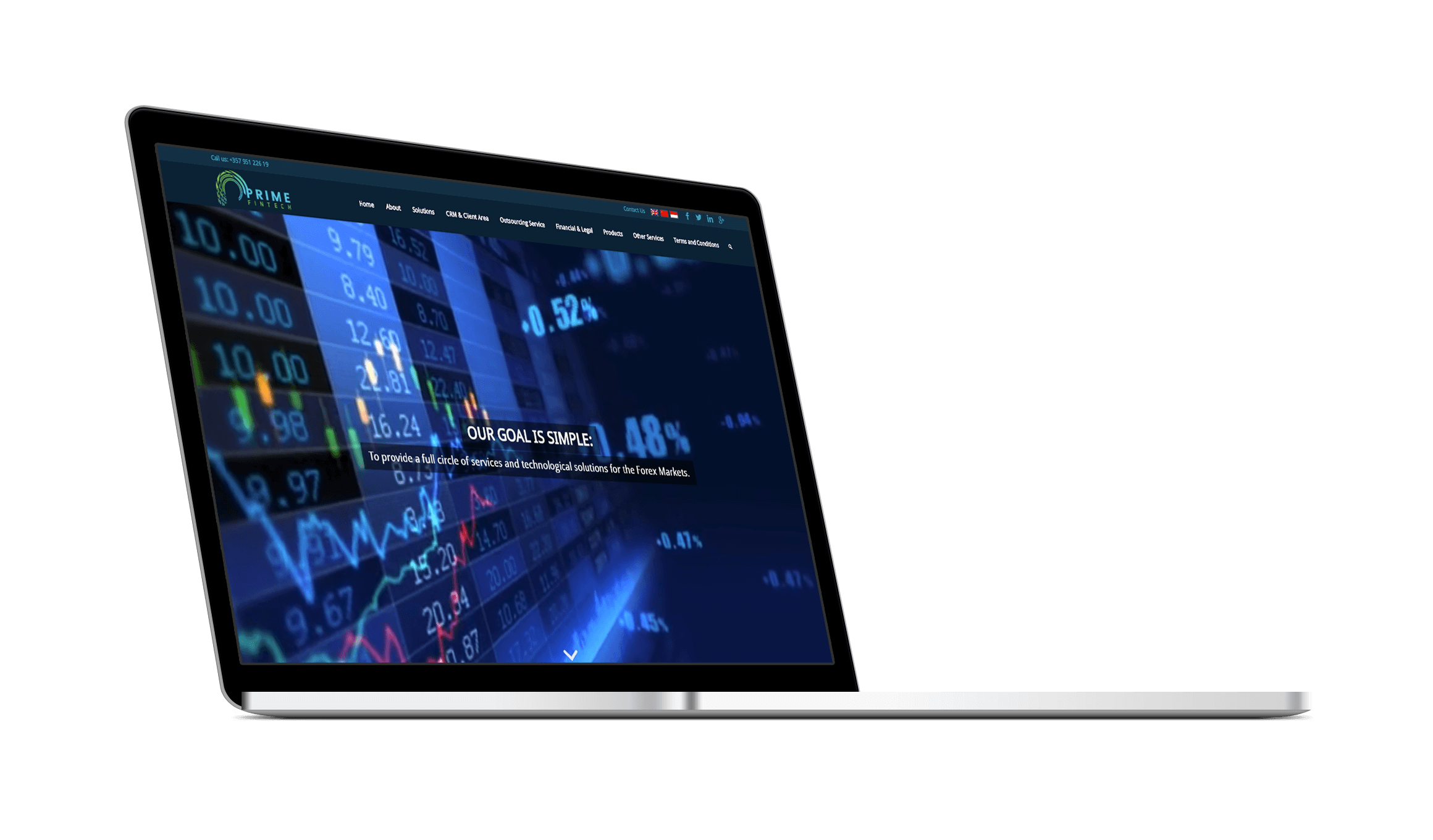 laptop computer monitors trade foreign exchange market technology tech postcard