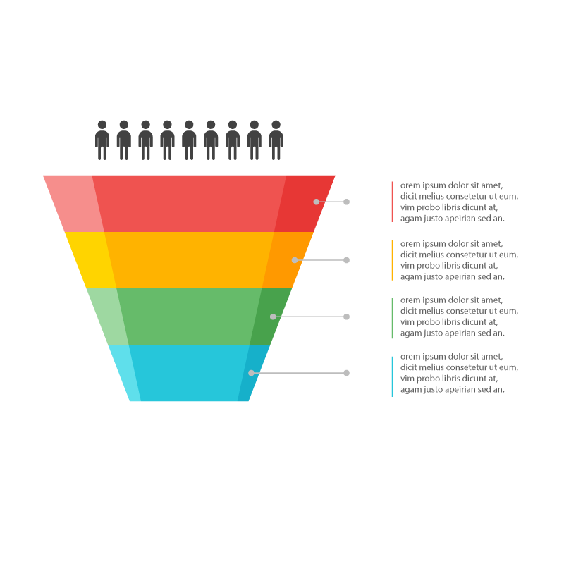 marketing advertising tatvic lead generation business vector pyramid