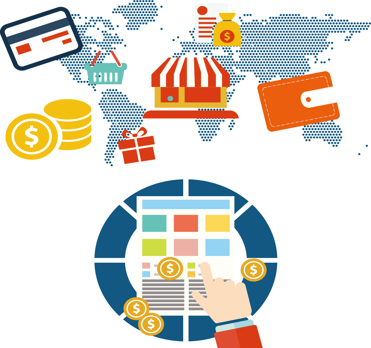 marketing plan business euclidean vector shopping offline marketing programs