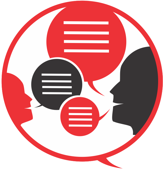 public relations communication organization marketing logo las vector