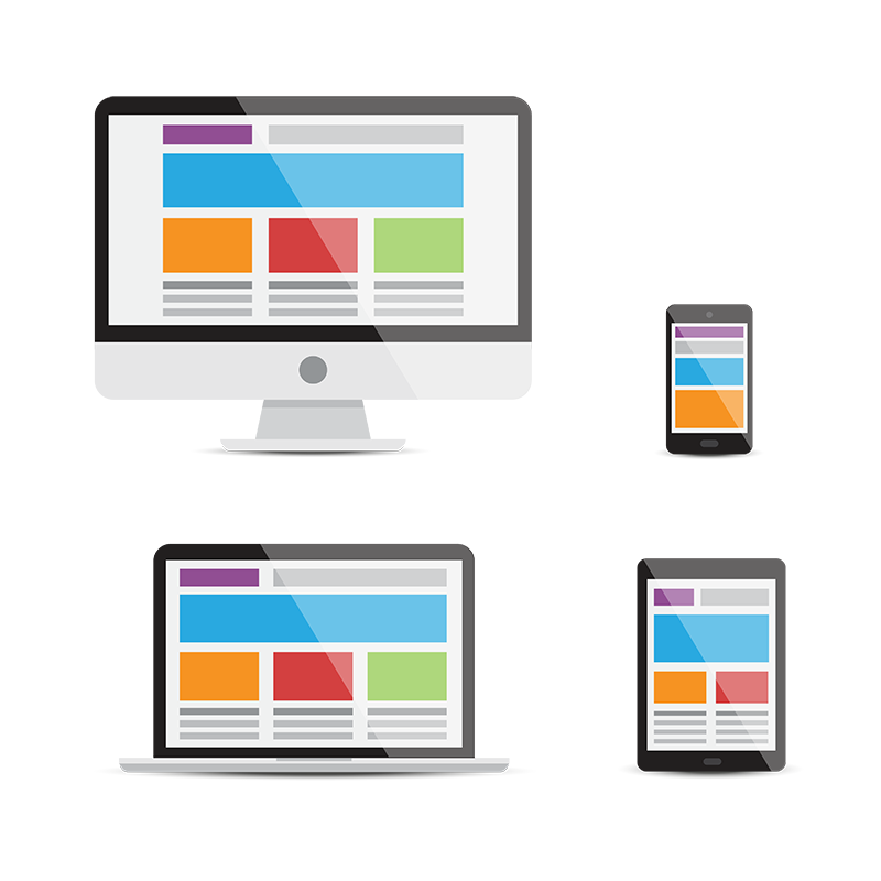 responsive web design digital marketing flat design devices responsive web design