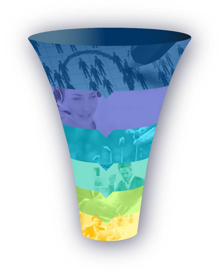 sales process marketing vertriebsprozess glass sales funnel