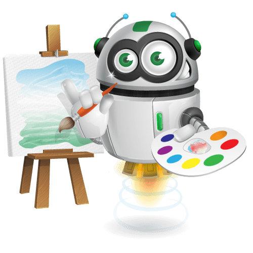 service robot marketing web design trade rory aerobot