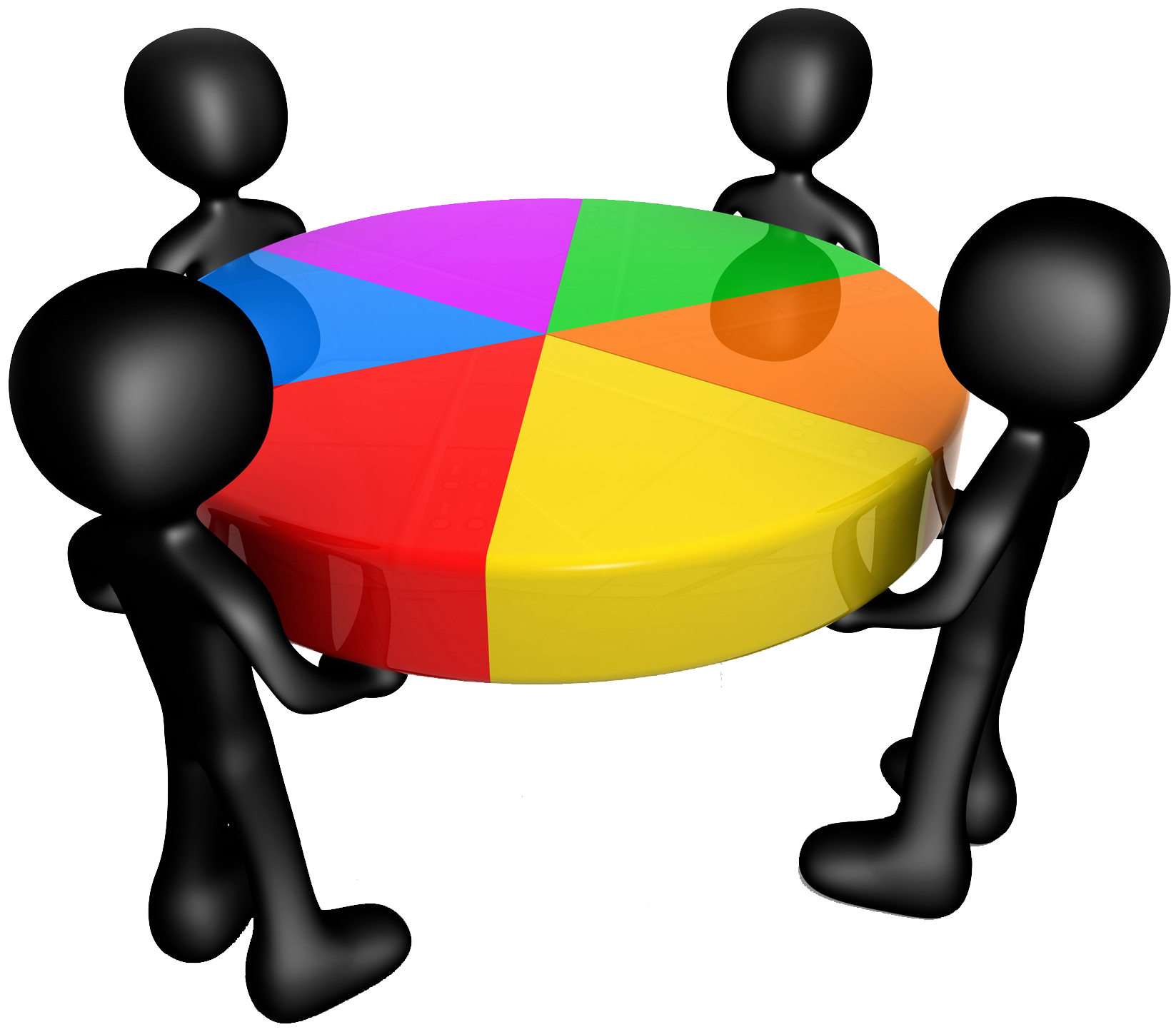 share stock market business company little black people together to lift the color lucky turntable