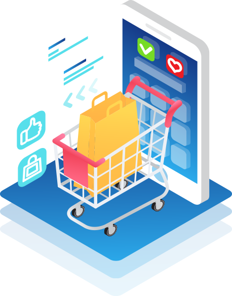 Shopping Cart Ecommerce Progressive Web Apps Business Marketing Customer Retail Consumer transparent back