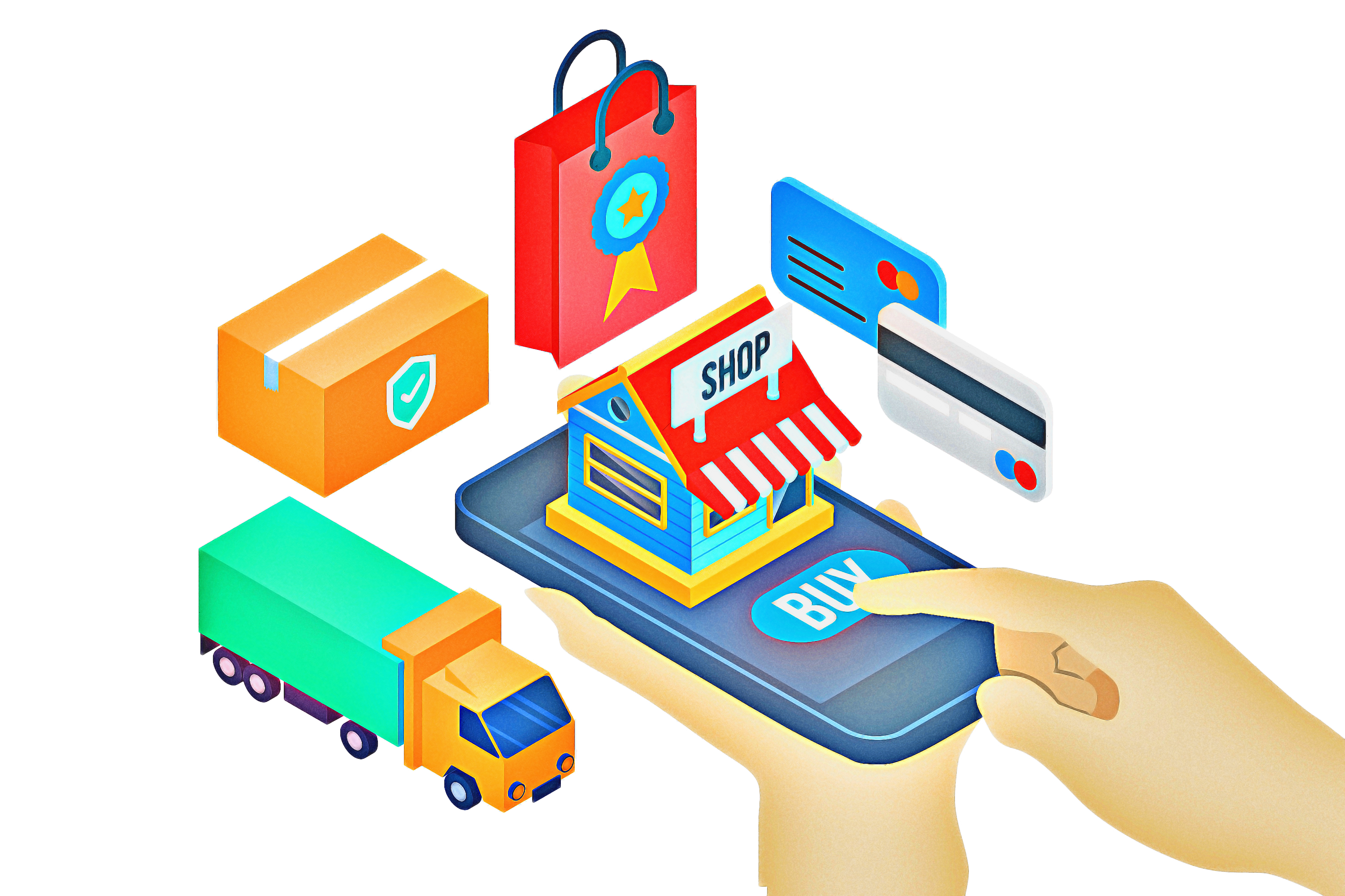 Shopping Cart Service Retail Point Of Sale Online Shopping Business Marketing Ecommerce transparent back