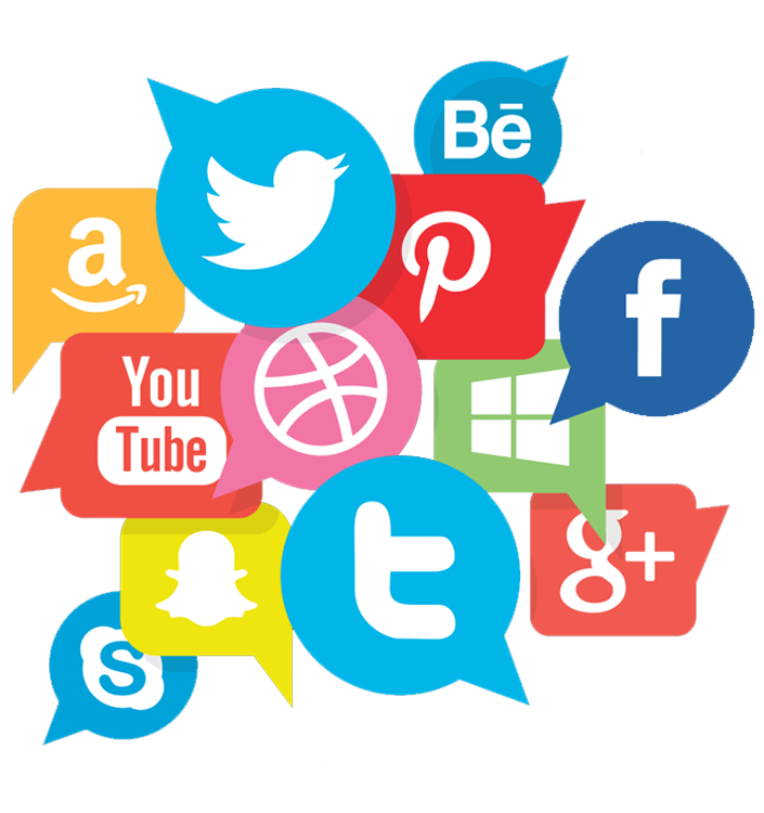 Social Media Icons Social Media Marketing Digital Media Digital Marketing Advertising Business Social Networking Service Online Advertising transparent back