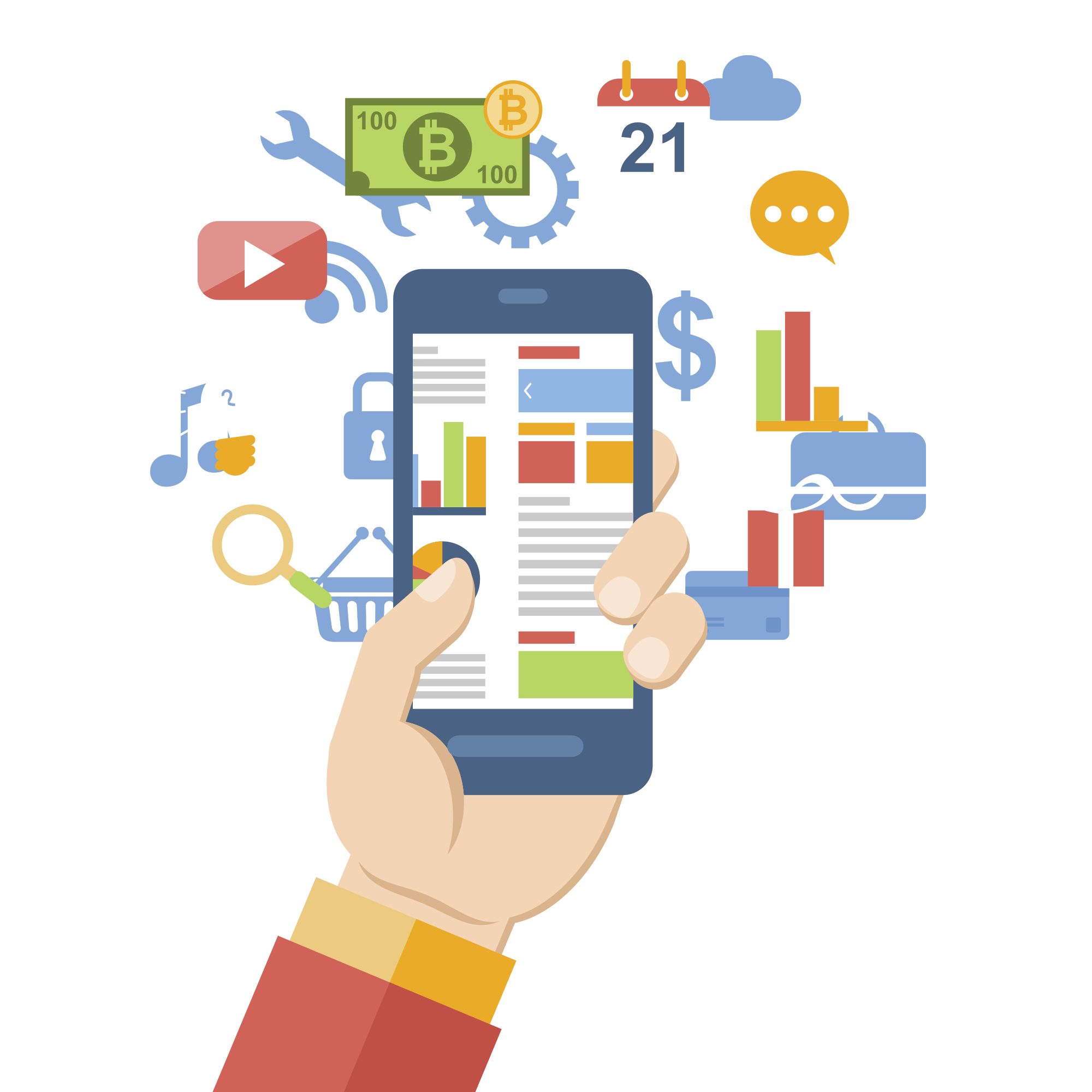 web development mobile app development android software development marketing illustration 04b7
