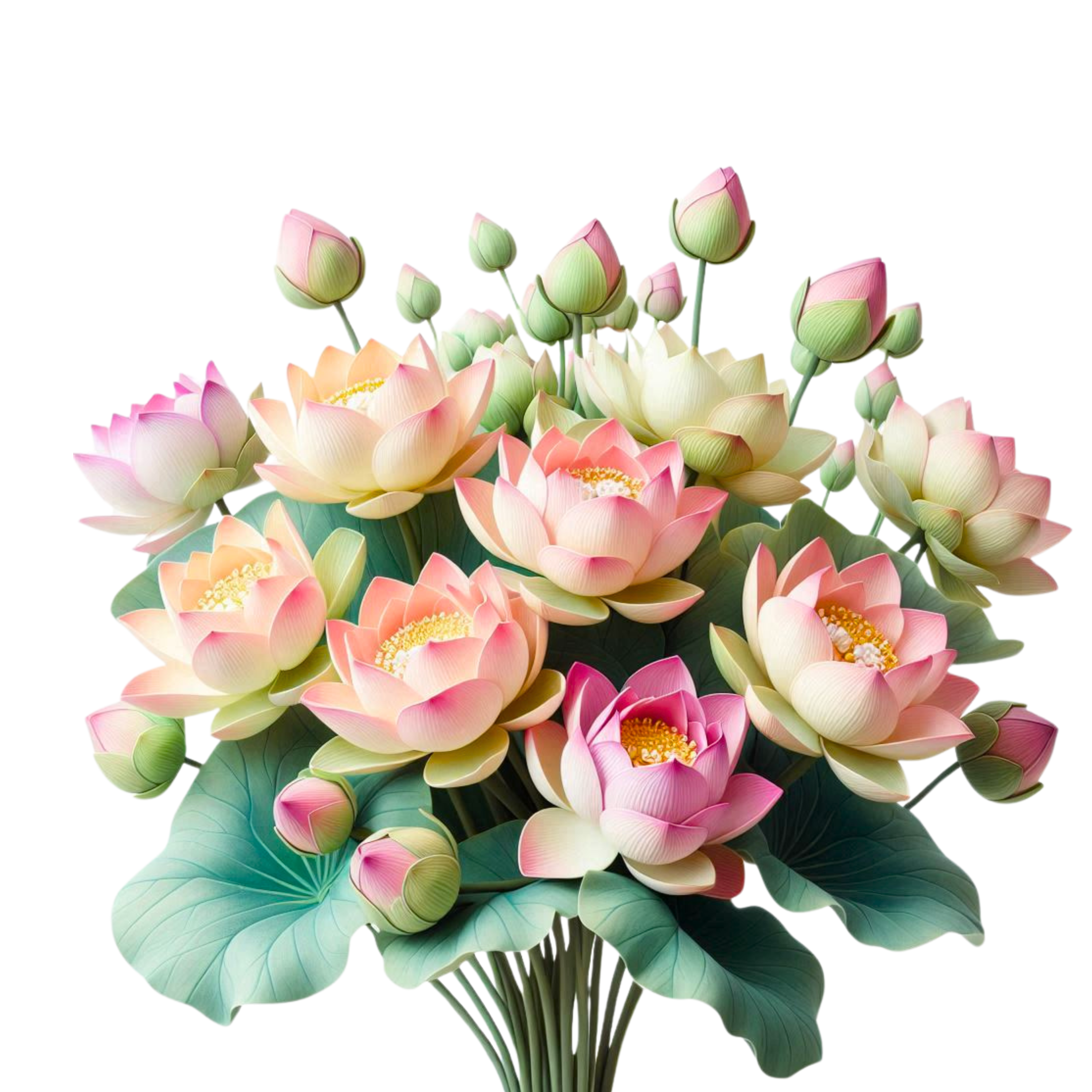 a group of lotus flowers bran