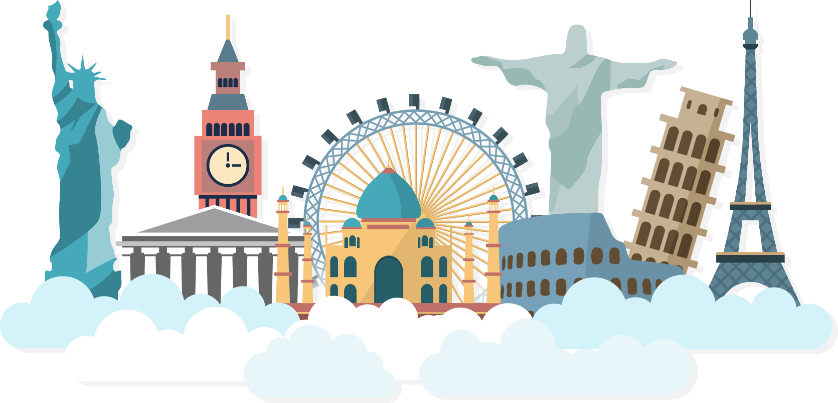 air travel backpack package tour travel agent creative travel flat travel