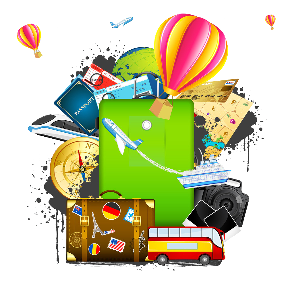 air travel royalty free illustration travel with suitcase