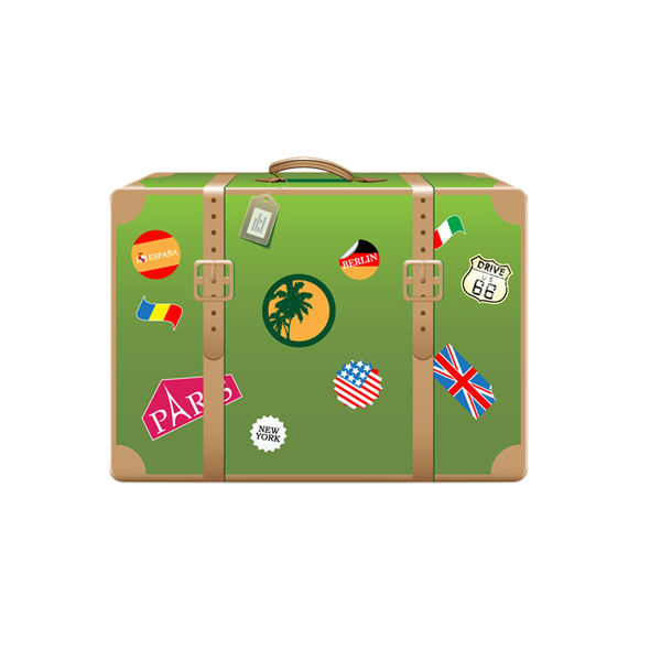 air travel suitcase baggage green vintage luggage