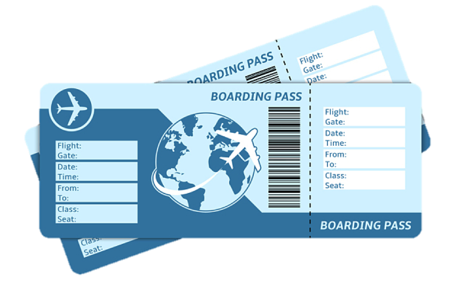 airplane flight airline ticket boarding pass travel boarding pass