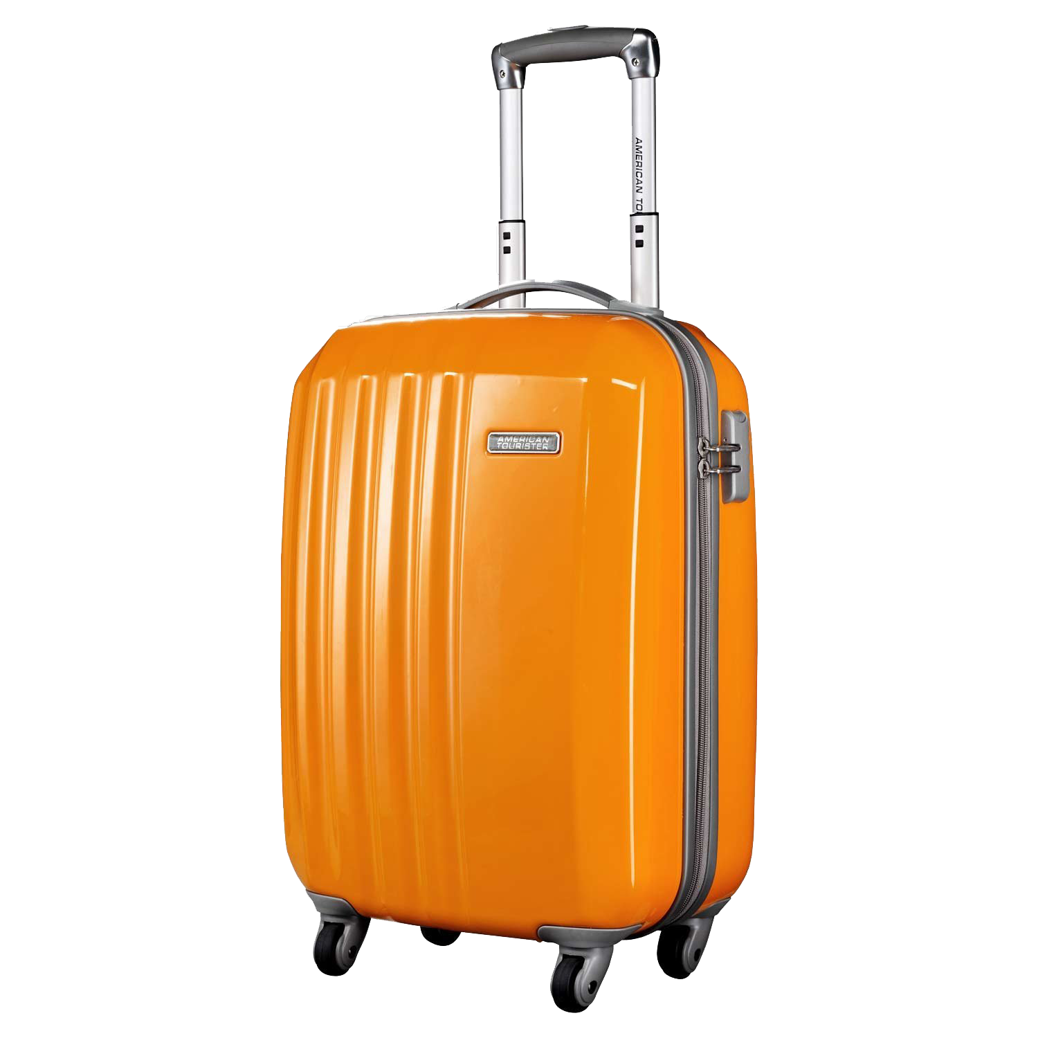 american tourister suitcase samsonite baggage travel orange suitcase caster