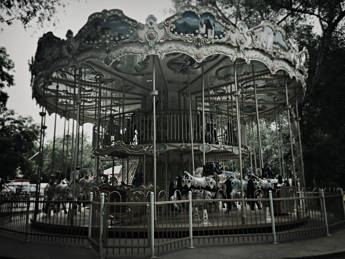 amusement park carousel traveling carnival ferris wheel carousel