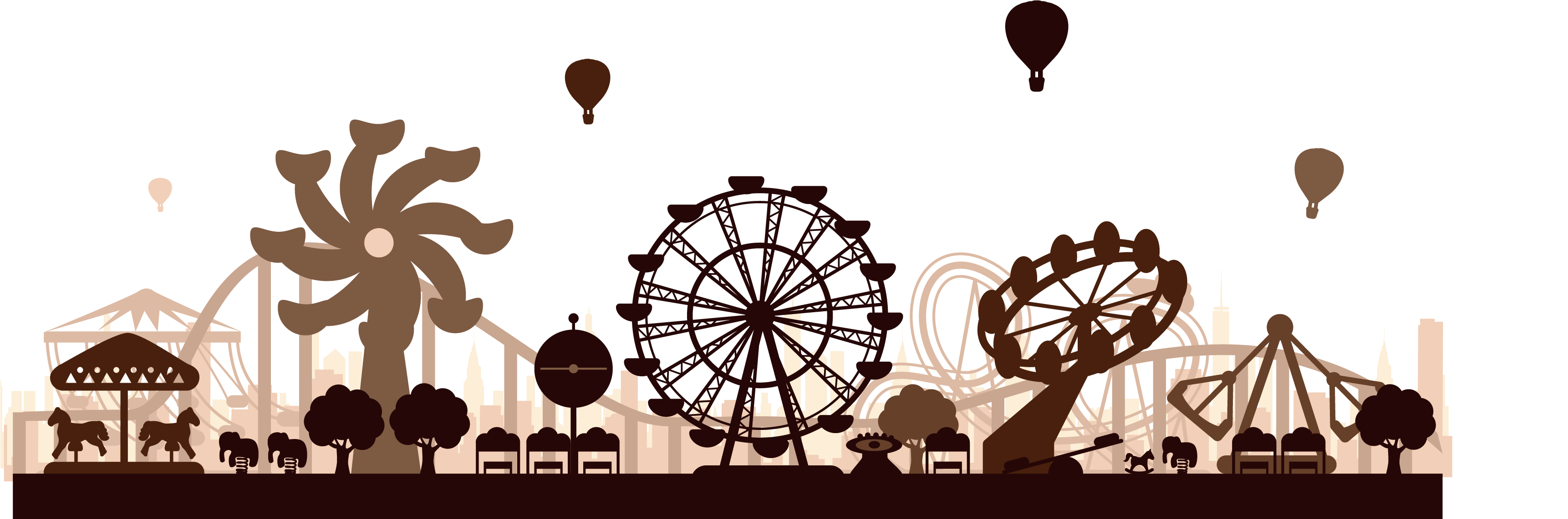 amusement park roller coaster traveling carnival amusement park