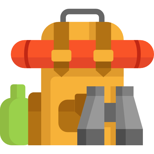 backpack travel icon backpack