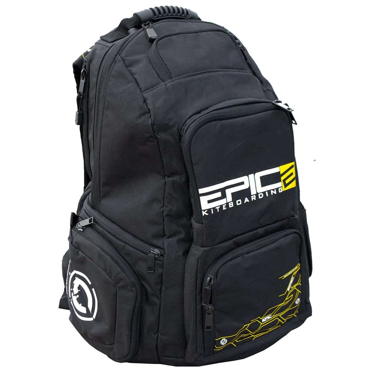 backpack travel kitesurfing baggage yellow kite
