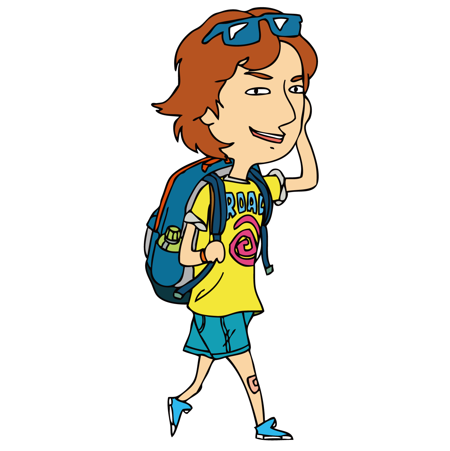 backpacking tourism travel boy