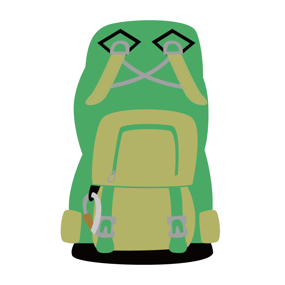 backpacking travel baggage vector travel backpack