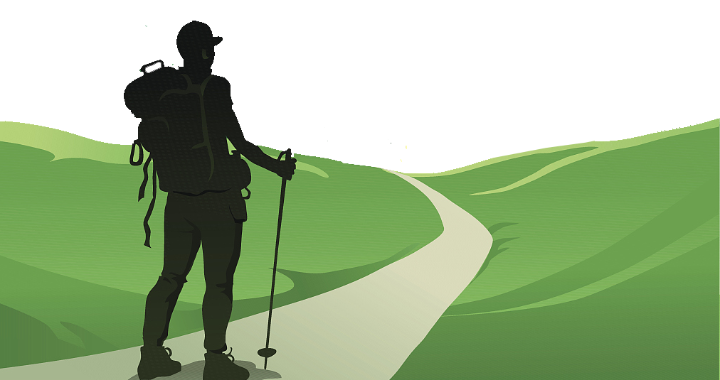 backpacking travel bidezidor kirol manufacturing polytechnic bandung vector backpackers walking silhouette