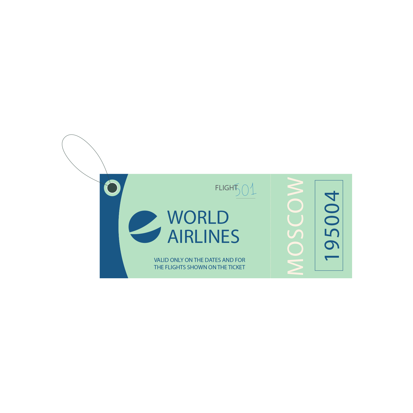 baggage bag tag suitcase travel blue square luggage tag