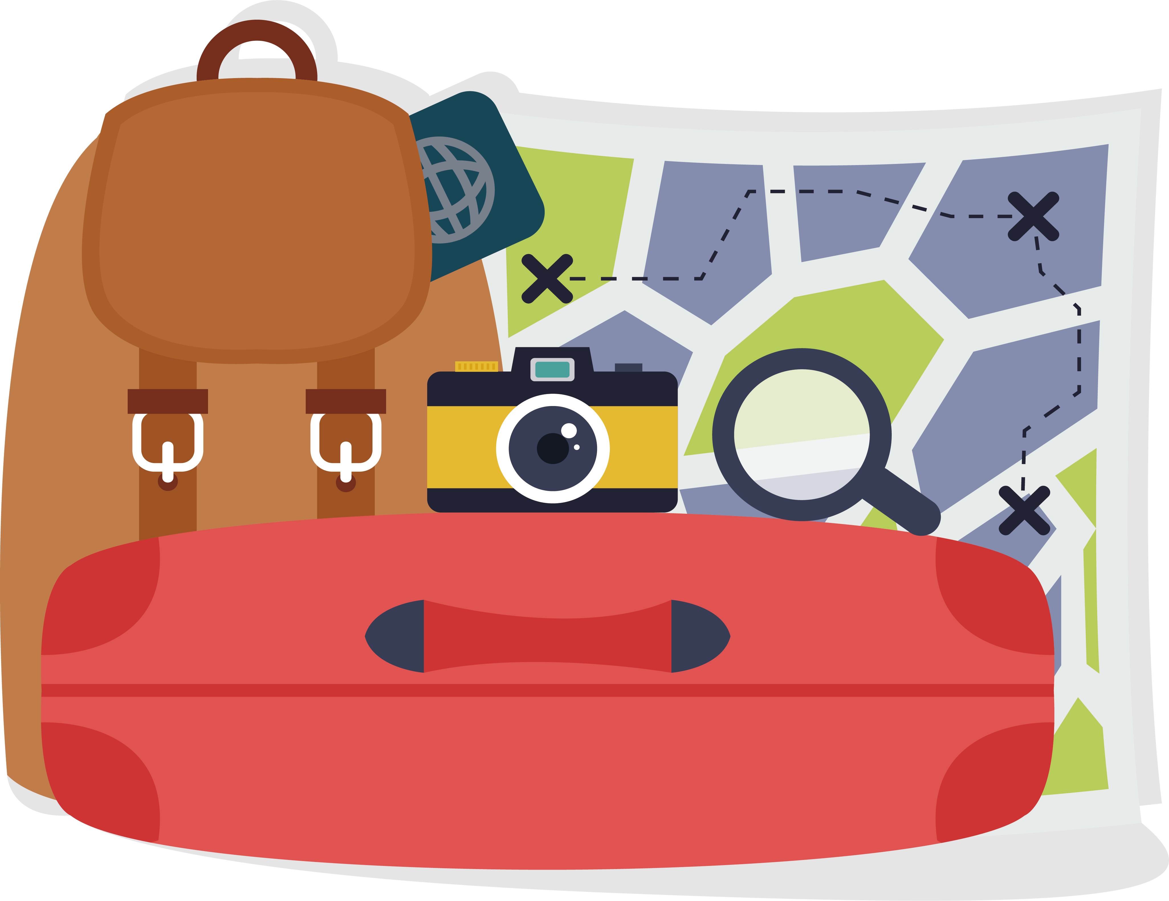 baggage clip art travel package