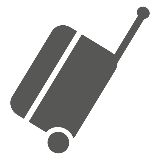 baggage suitcase computer icons travel trolly