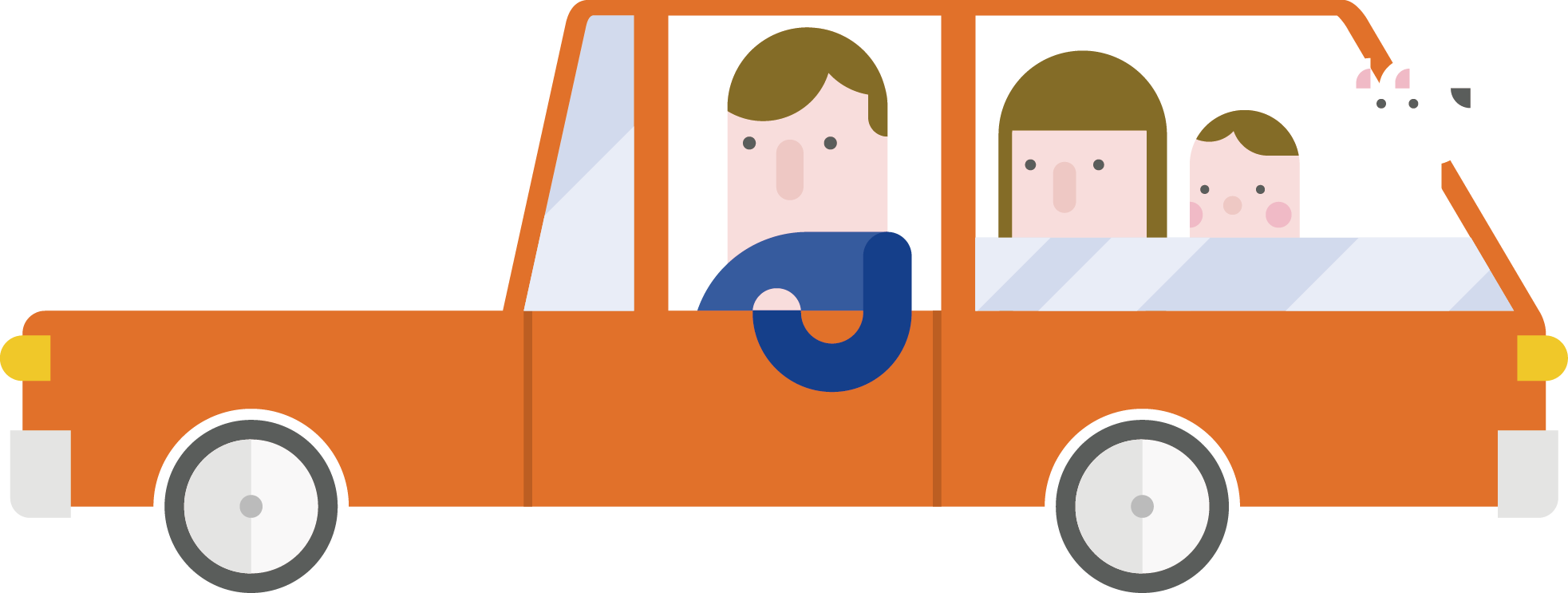 car travel illustration travel by car